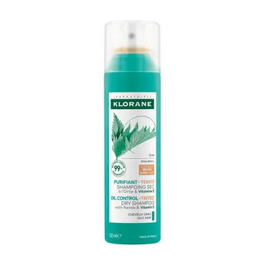Klorane Zuiverende Getinte Droogshampoo Bruin Haar 150 ml