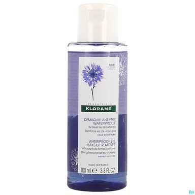 Klorane Bio Korenbloem Waterproof Oog Make-Up Remover 100Ml
