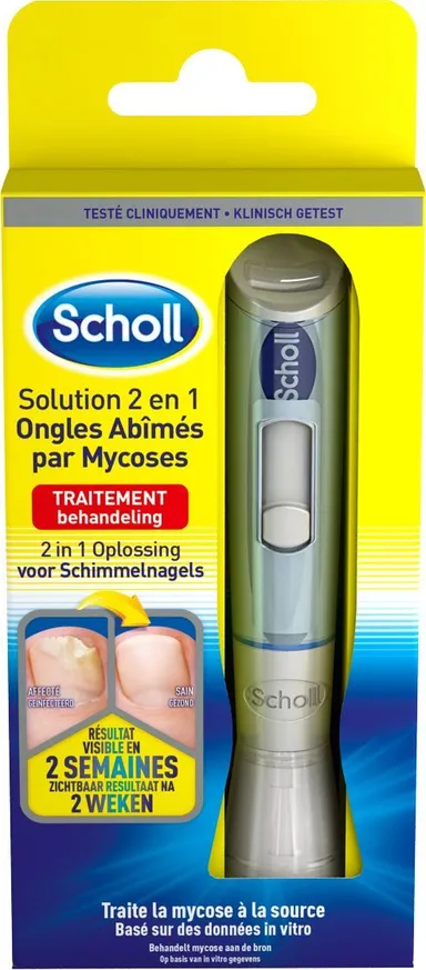 Scholl 2in1 Beschadigde Nagels Schimmel 3,8 ml + 5 Vijlen