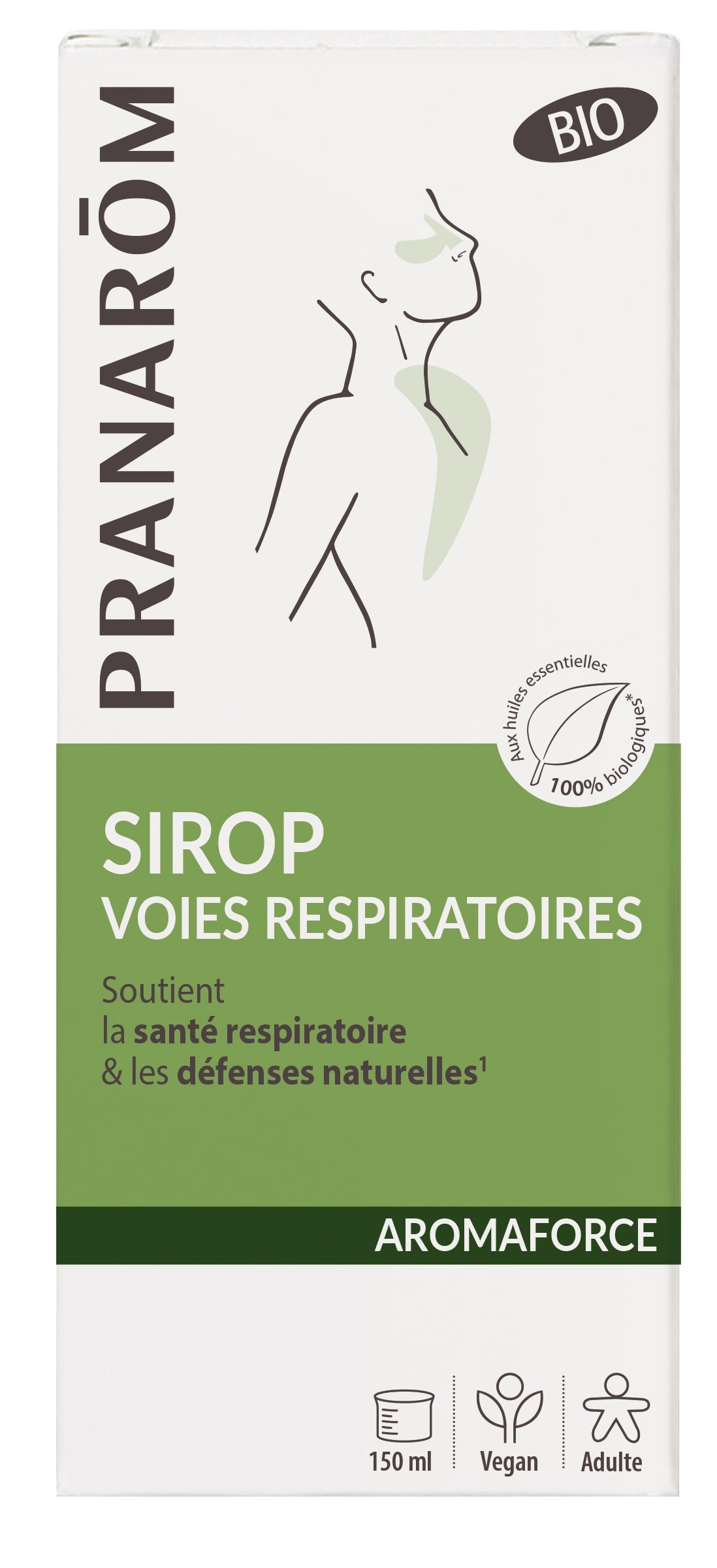 Pranarôm Aromaforce Siroop Luchtwegen Bio 150 ml