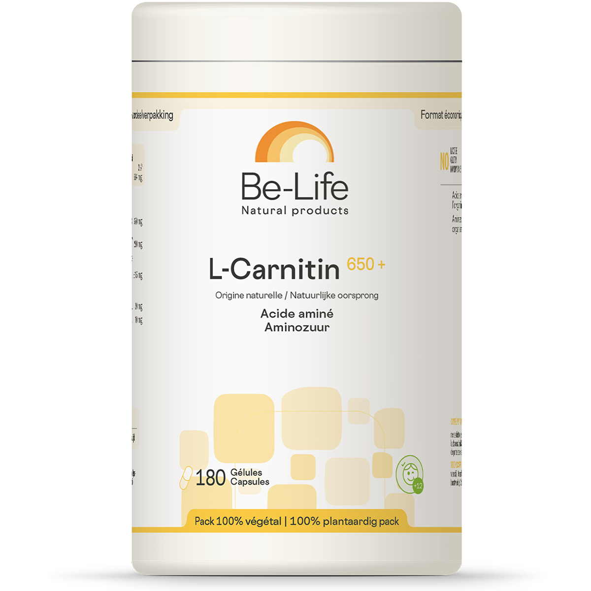 l-carnitine bijwerkingen Be Life L Carnitine 650+ 180 Capsules - Afslanken en gewicht verliezen | Online parafarmacie