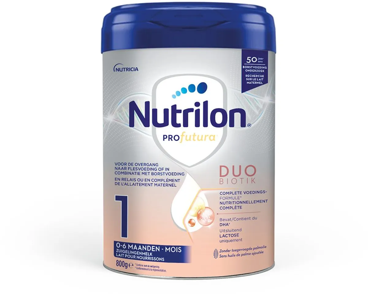 Nutrilon Profutura 1 Zuigelingenmelk in Poeder Baby 0 tot 6 maanden Blik 800g