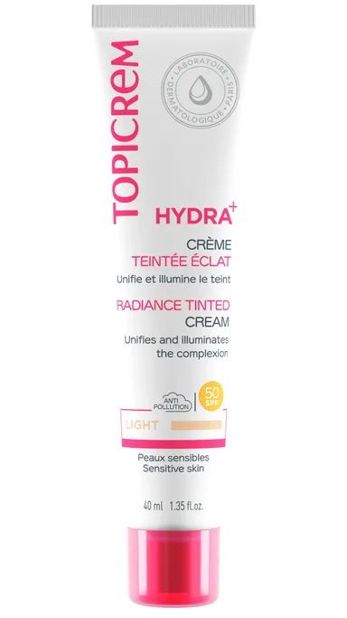 Topicrem Hydra+ Getinte Crème Light 40 ml