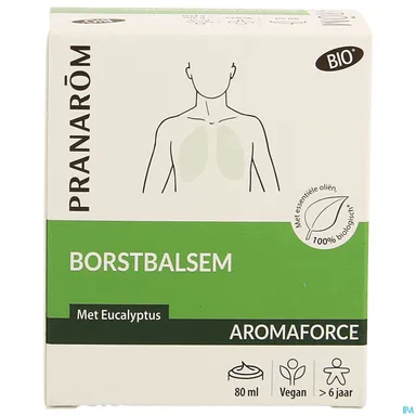Pranarôm Aromaforce Bio Borstbalsem tube 80 ml