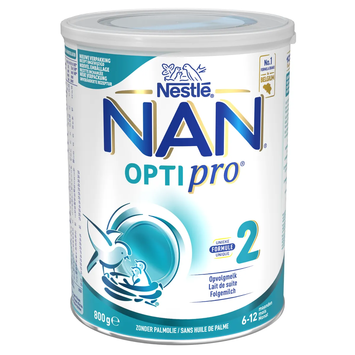 NESTLÉ NAN Optipro 2 Lait de Suite Bébé 6-12 Mois 800g