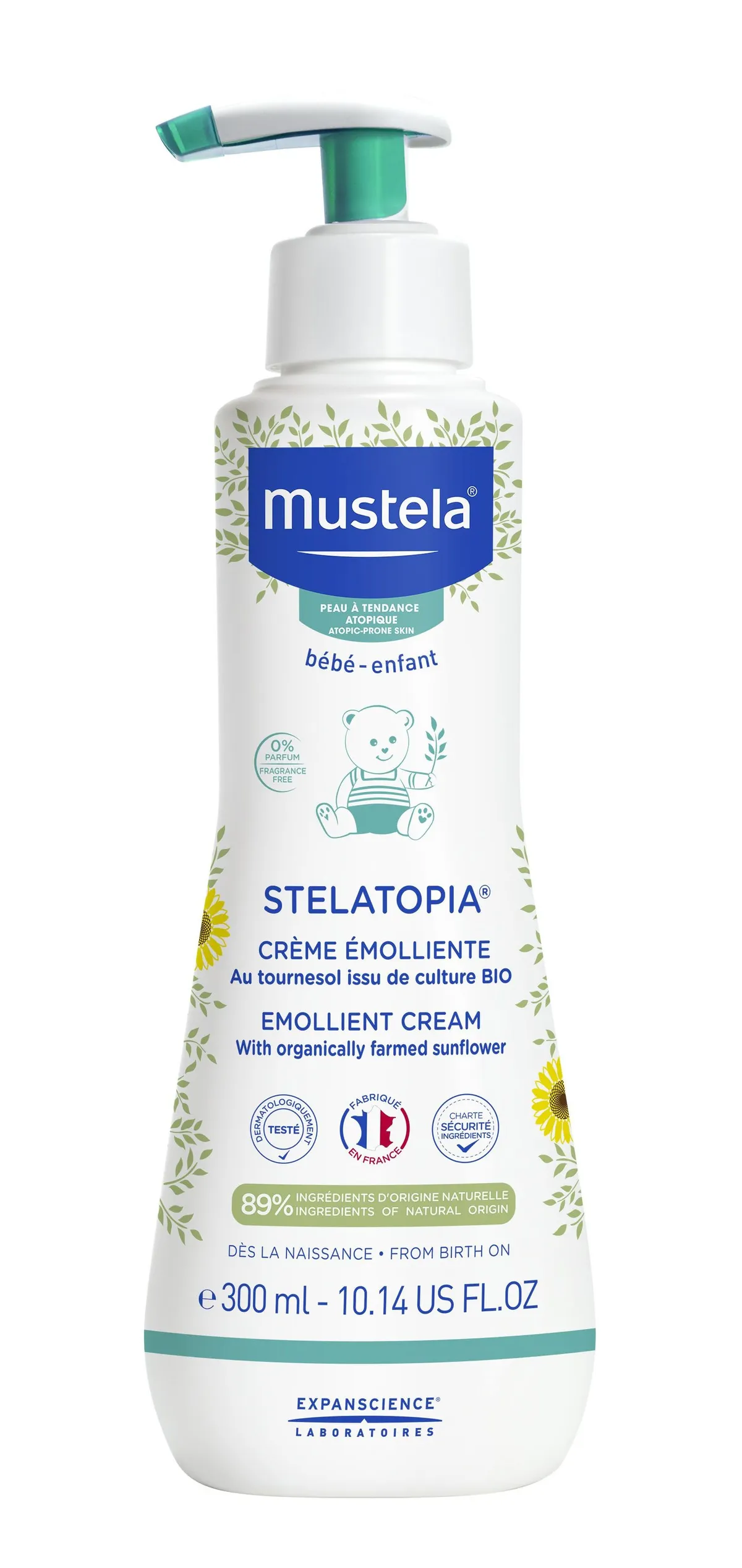 Mustela Stelatopia Crème Emolliente PA 300ml