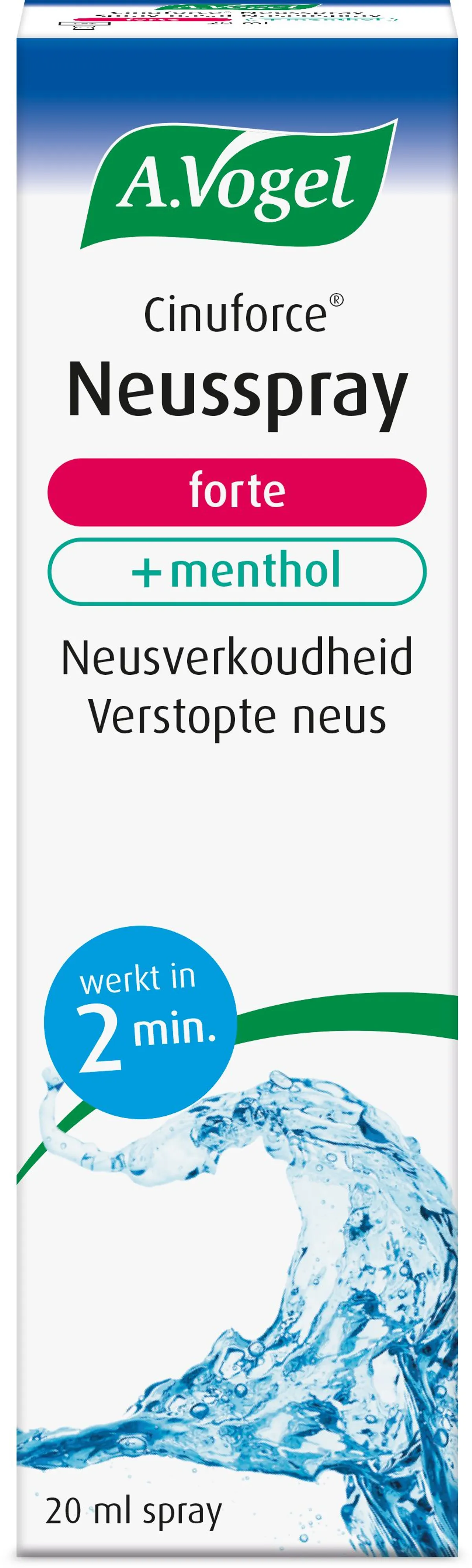 A.Vogel Cinuforce Spray Nasal Forte + Menthol 20ml