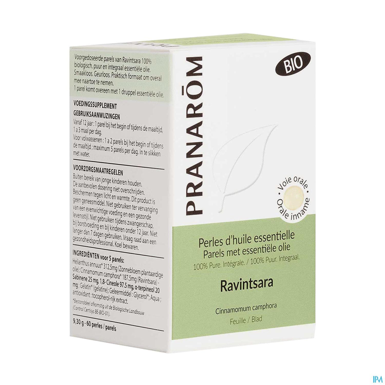 Pranarôm Perles d'Huile Essentielle Ravintsara Bio 60 Perles - Défenses ...