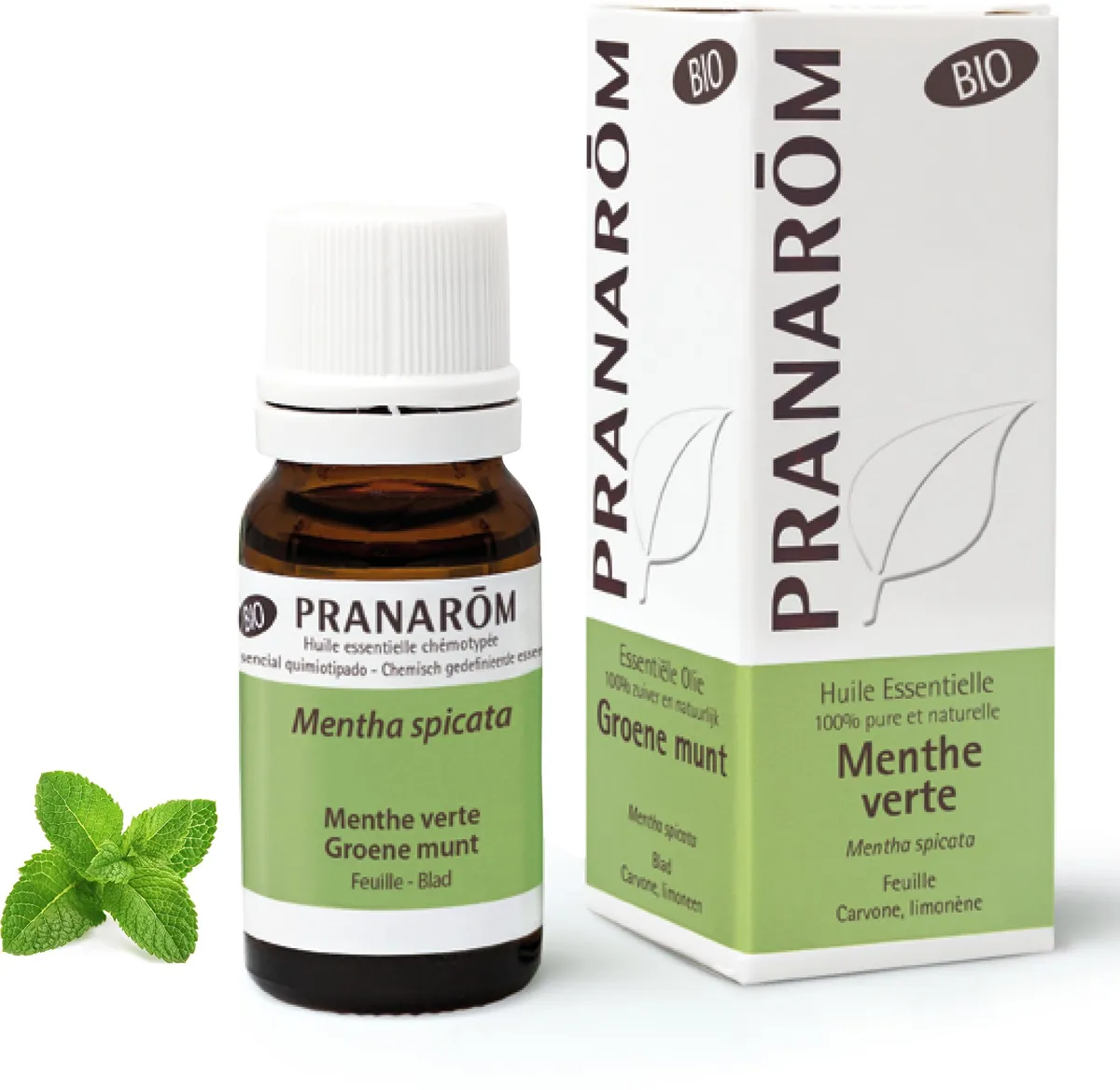 Pranarôm Huile Essentielle Menthe Verte Bio 10ml