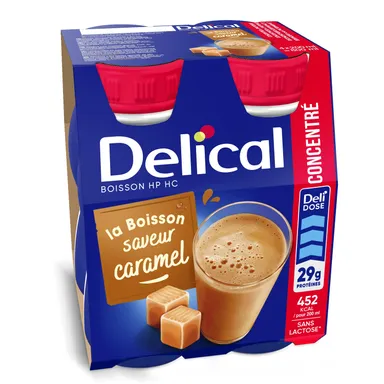 Delical Hp Hc Boisson Concentré Caramel 4x200ml