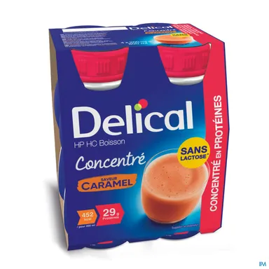 Delical Hp Hc Geconcentreerde Drank Karamel 4 x 200 ml