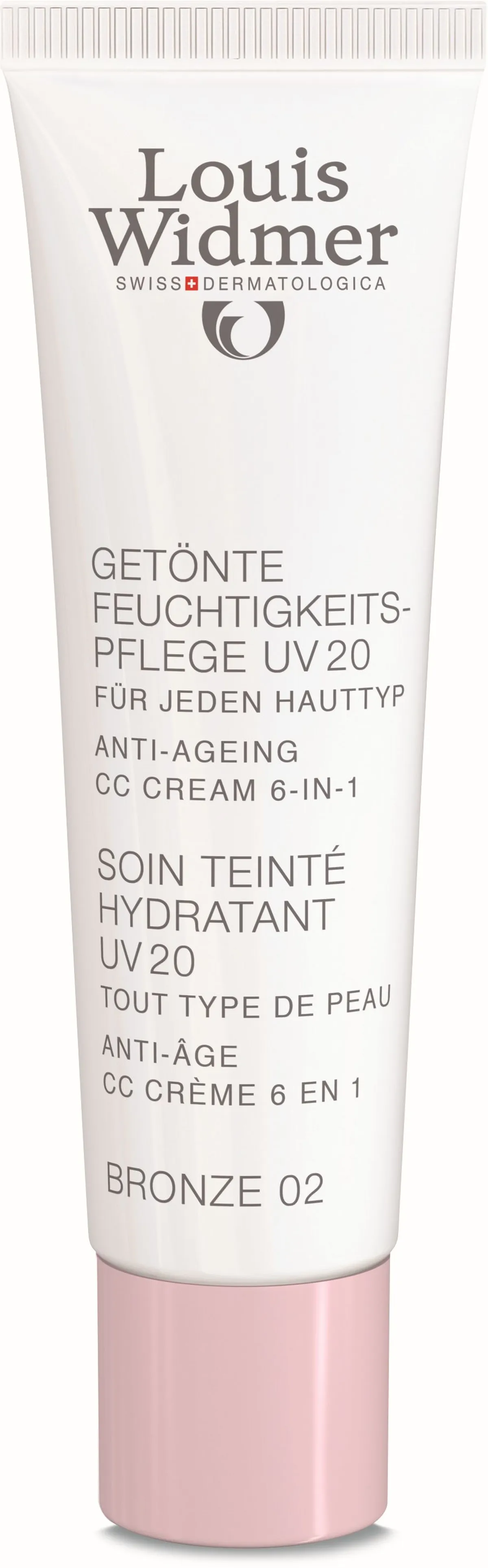 Widmer Soin Teinte Hydratant UV20 Couleur Bronze 02 Sans Parfum 30ml