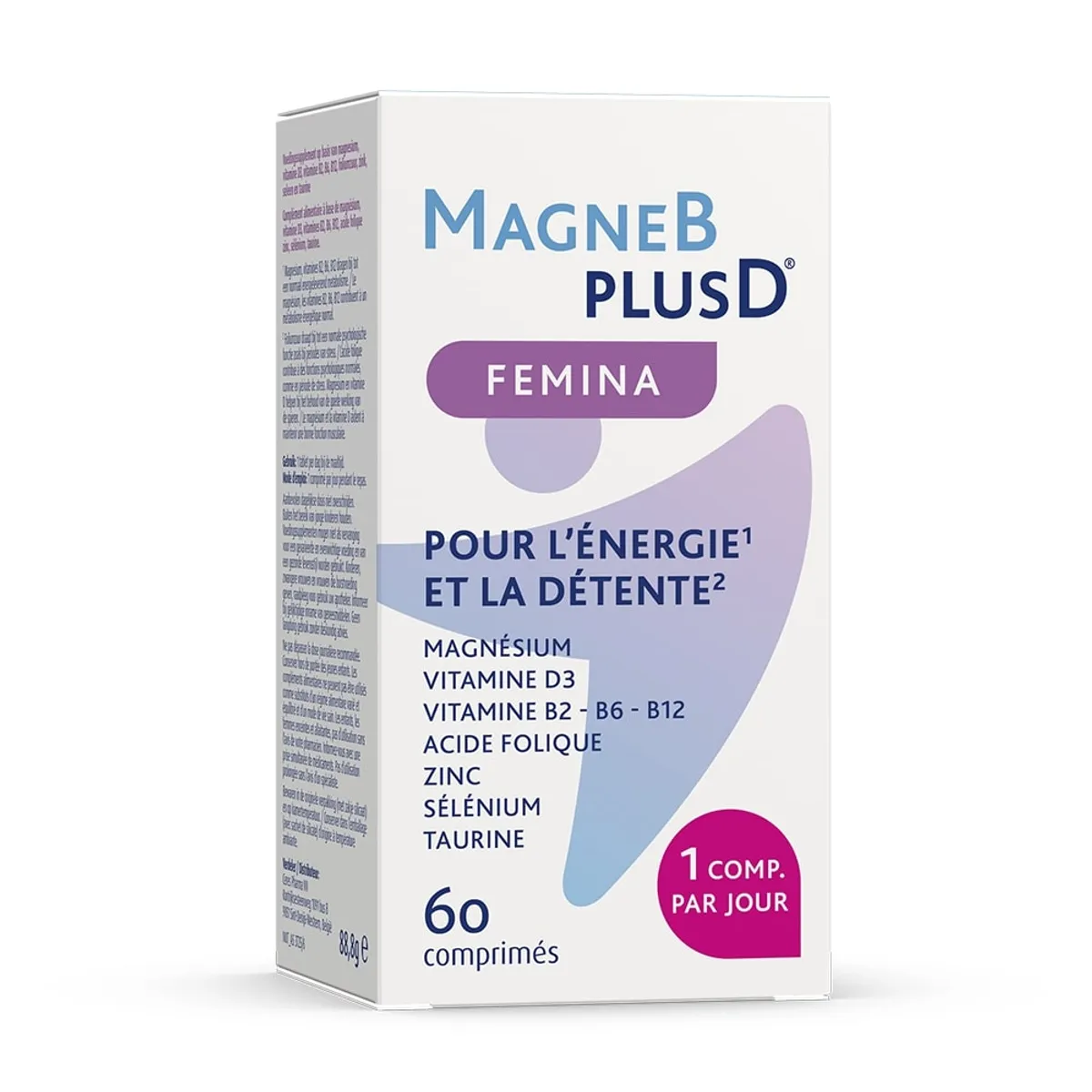 Magne B Plus D Femina 60 tablettes Nouvelle Formule