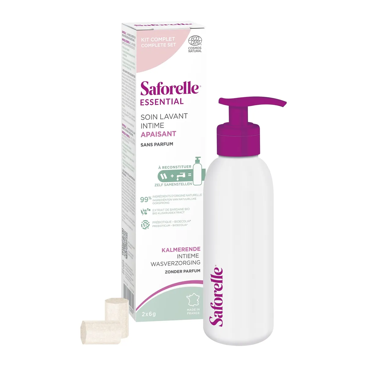 Saforelle Soin Lavant Intime Apaisant Kit Démarrage