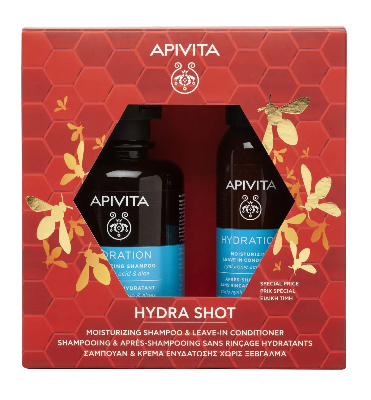 Apivita Coffret Hydra Shopt Shampoing & Après Shampooing 2 Produits