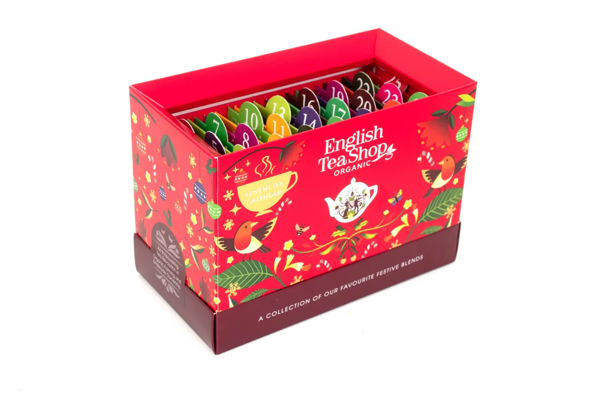 English Tea Shop Calendrier de l'Avent Cartes Rouges 25 Sachets