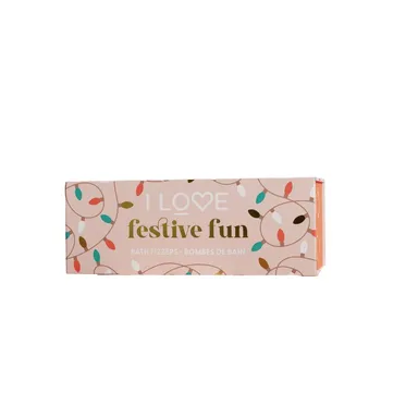 I Love Festive Fun Bombes de Bain 3 Pièces