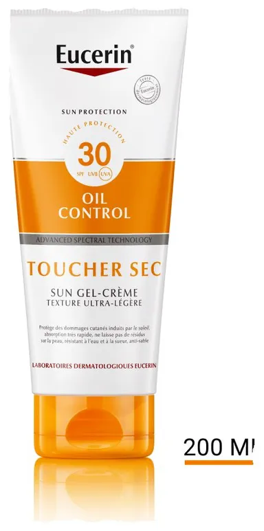 Sun Oil Control SPF 30 Toucher Sec Gel-Crème Texture Ultra-Légère 200ml