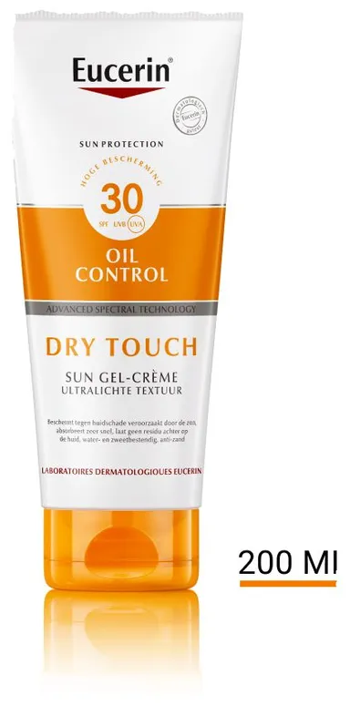 Sun Oil Control SPF 30 Dry Touch Gel-Crème Ultra Lichte Textuur 200ml