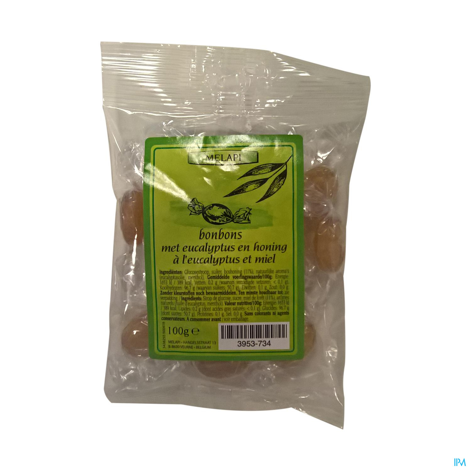 Melapi Snoepjes Eucalyptus Honing 100 g - Melapi