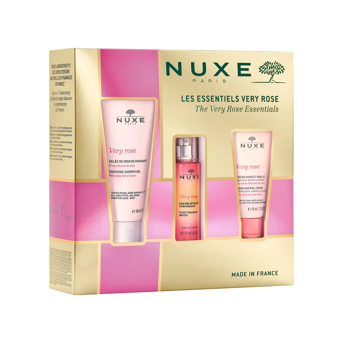 Nuxe Set Les Essentiels Very Rose 3 Producten