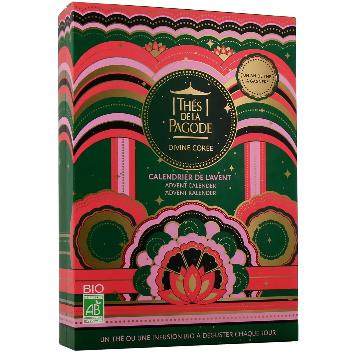 Thés De La Pagode Calendrier de l'Avent Divine Corée 24 Cases