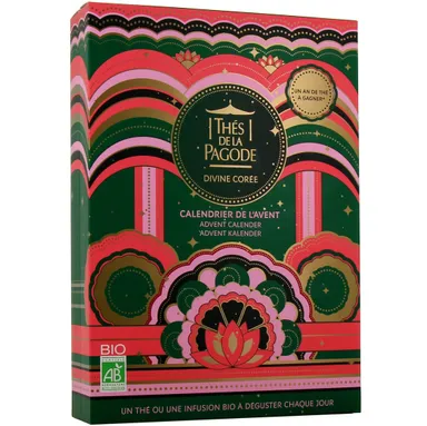 Thés De La Pagode Calendrier de l'Avent Divine Corée 24 Cases