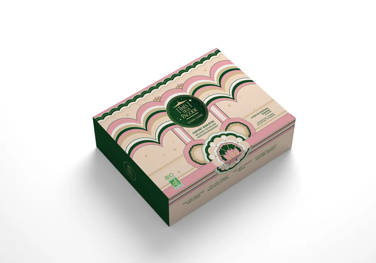 Thés De La Pagode Coffret Divine Corée Découverte Bien-être 32 Sachets