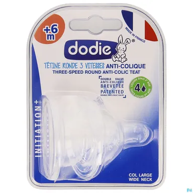 Dodie Tetine Initiation+ 3 Vitesses Debit 4 2 Tétines