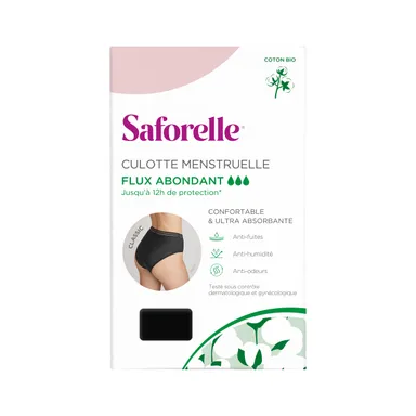 Saforelle Culotte Menstruelle Classique Flux Abondant Taille 38