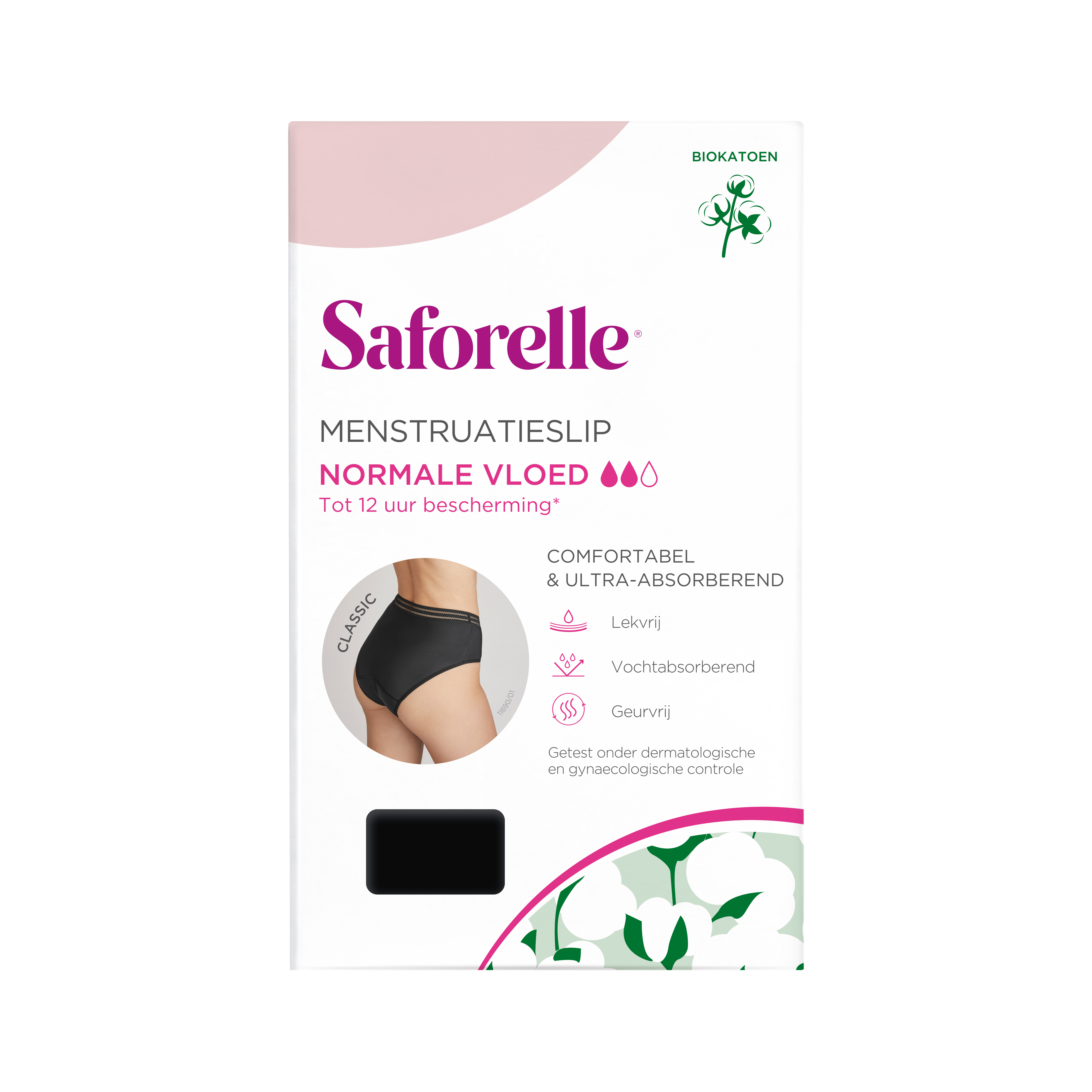 Saforelle Klassieke Menstruatieslip Normaal Verlies Maat 42 - Saforelle