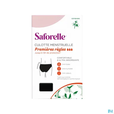 Saforelle Culotte Mensturelle Premières Règles T12/14