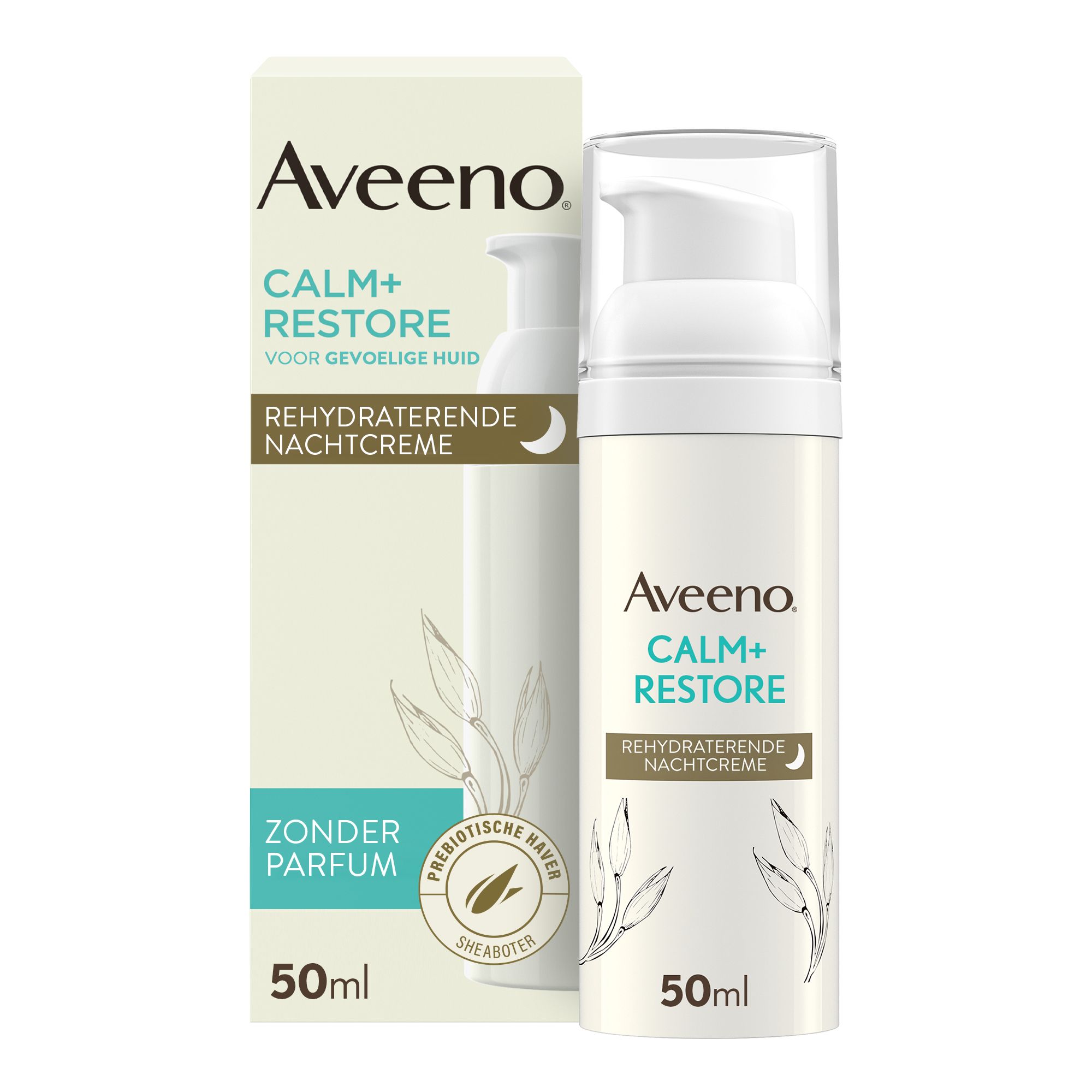 Aveeno Calm+Restore Rehydraterende Nachtcrème 50 ml