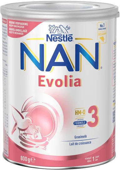 NESTLÉ NAN Evolia 3 Lait de Croissance 1+ An 800g
