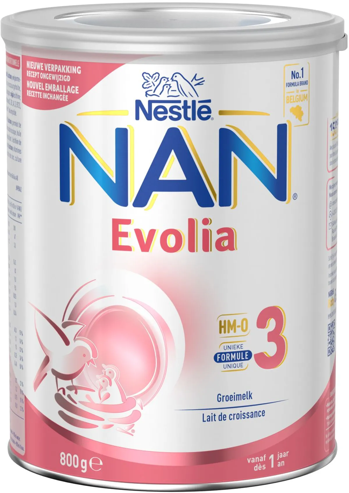 NESTLÉ NAN Evolia 3 Groeimelk 1+ jaar 800 g