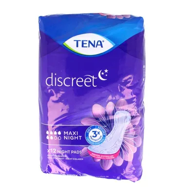 TENA Discreet Maxi Night - 12 pièces