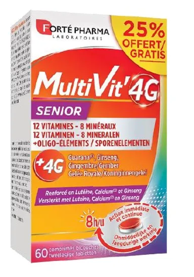 Forté Pharma MultiVit'4G Sénior 60 Comprimés