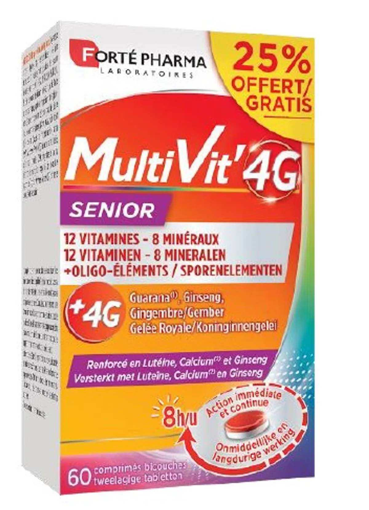 Forté Pharma MultiVit'4G Senior 60 Tabletten