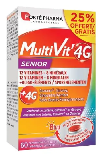 Forté Pharma MultiVit'4G Senior 60 Tabletten