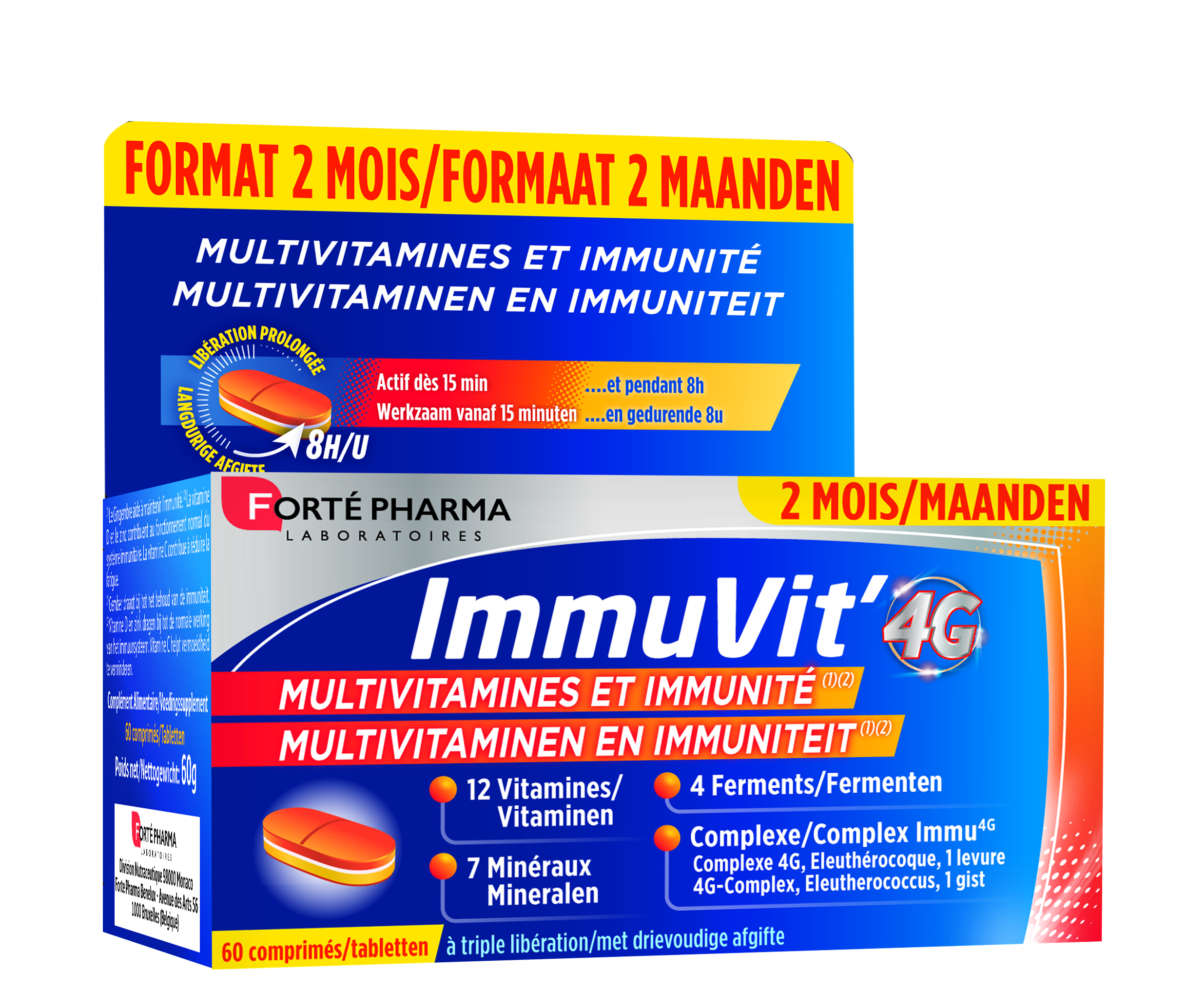 Forté Pharma ImmuVit'4G Senior 60 Tabletten