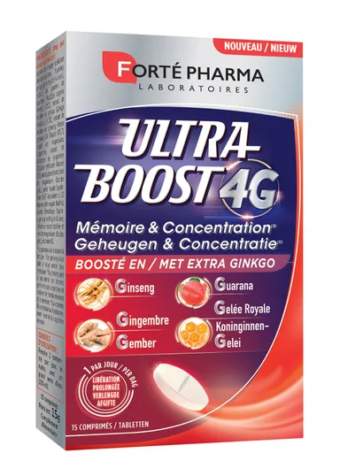 Forté Pharma Ultra Boost 4G Geheugen & Concentratie 15 Tabletten