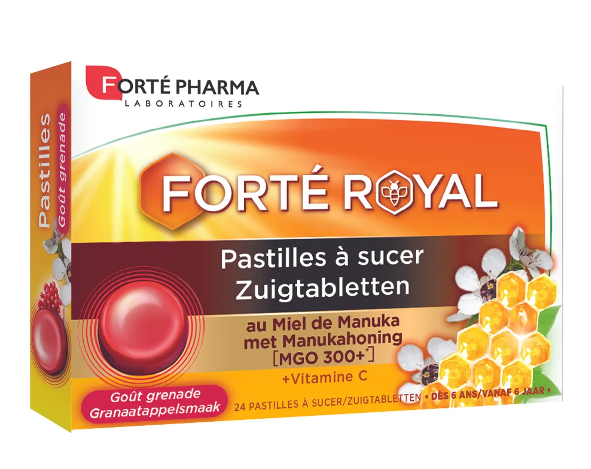 Forté Pharma Forté Royal Keelpastilles Manuka 24 Pastilles