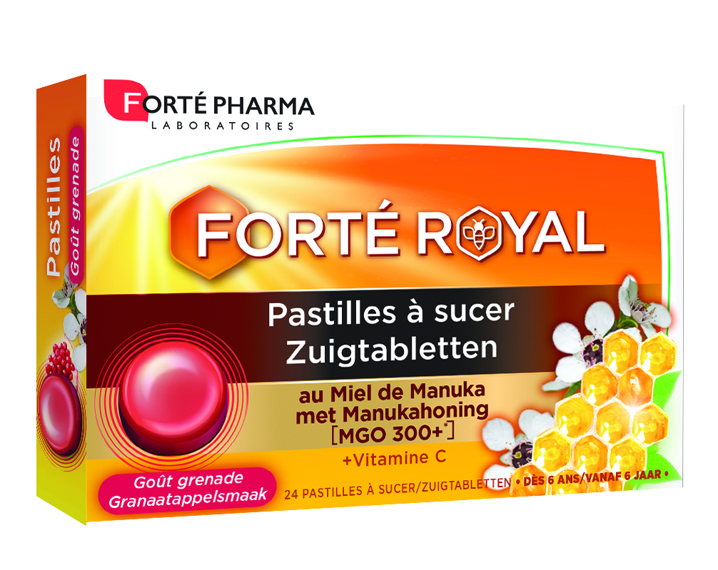 Forté Pharma Forté Royal Keelpastilles Manuka 24 Pastilles