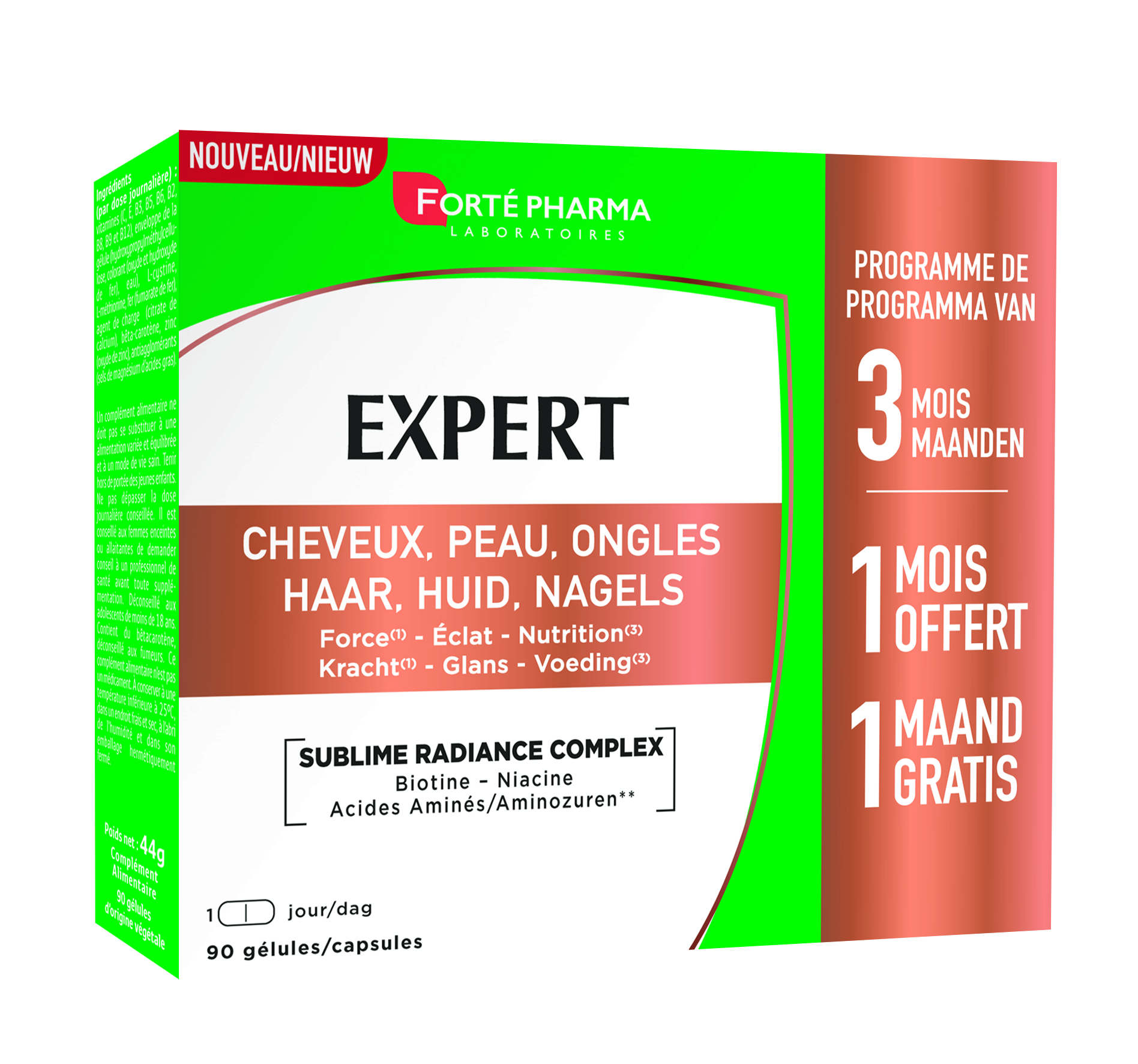 Forté Pharma Expert Haar Huid Nagels 90 Capsules