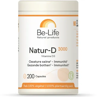 Be-life Natur-D 3000 Pot 200 Capsules