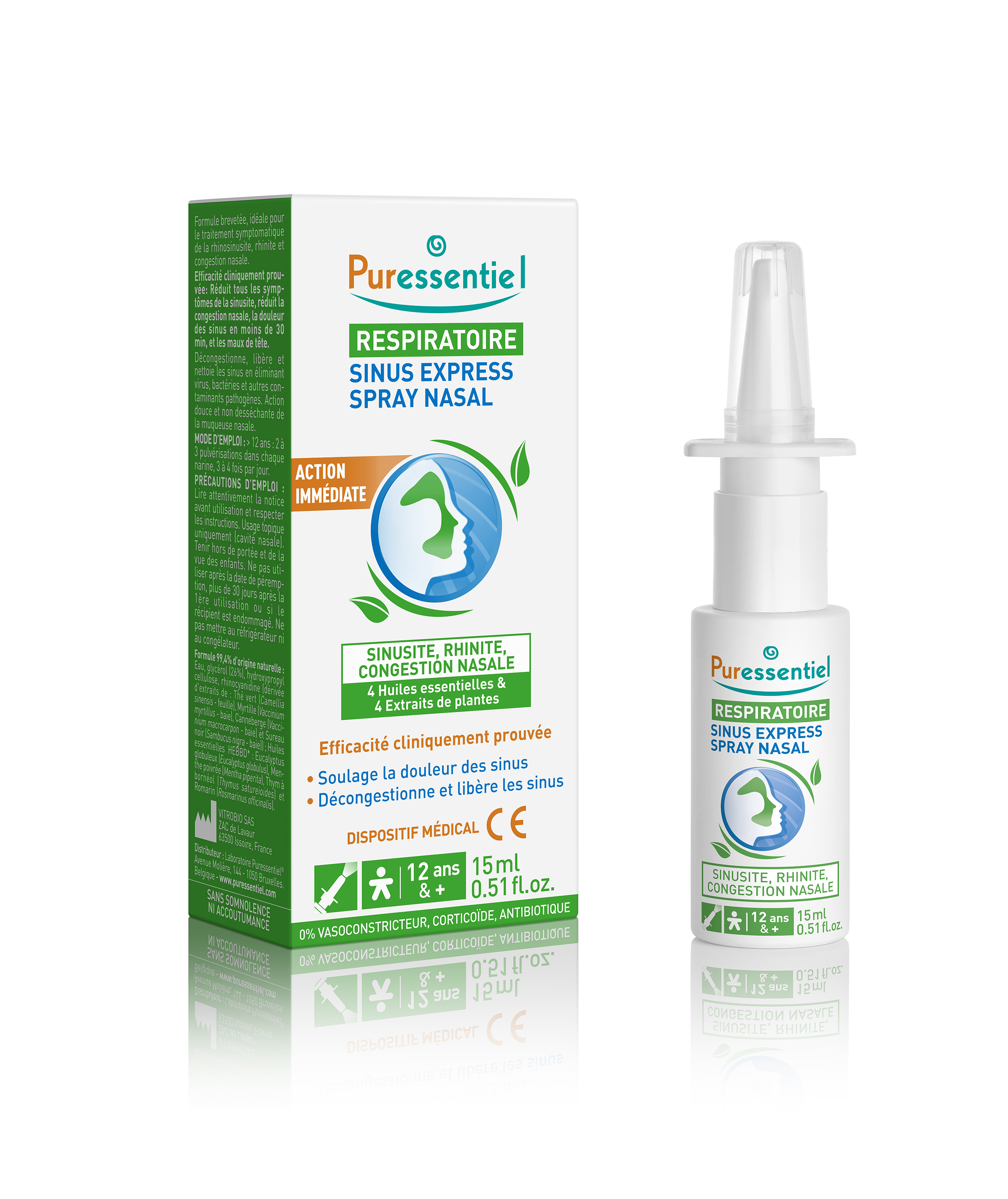 Puressentiel Sinus Express Neusspray 15 ml - Puressentiel