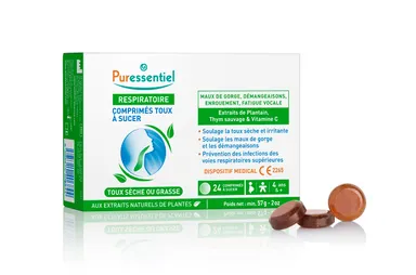 Puressentiel Respiratoire Comprimé Toux à Sucer 24 Comprimés