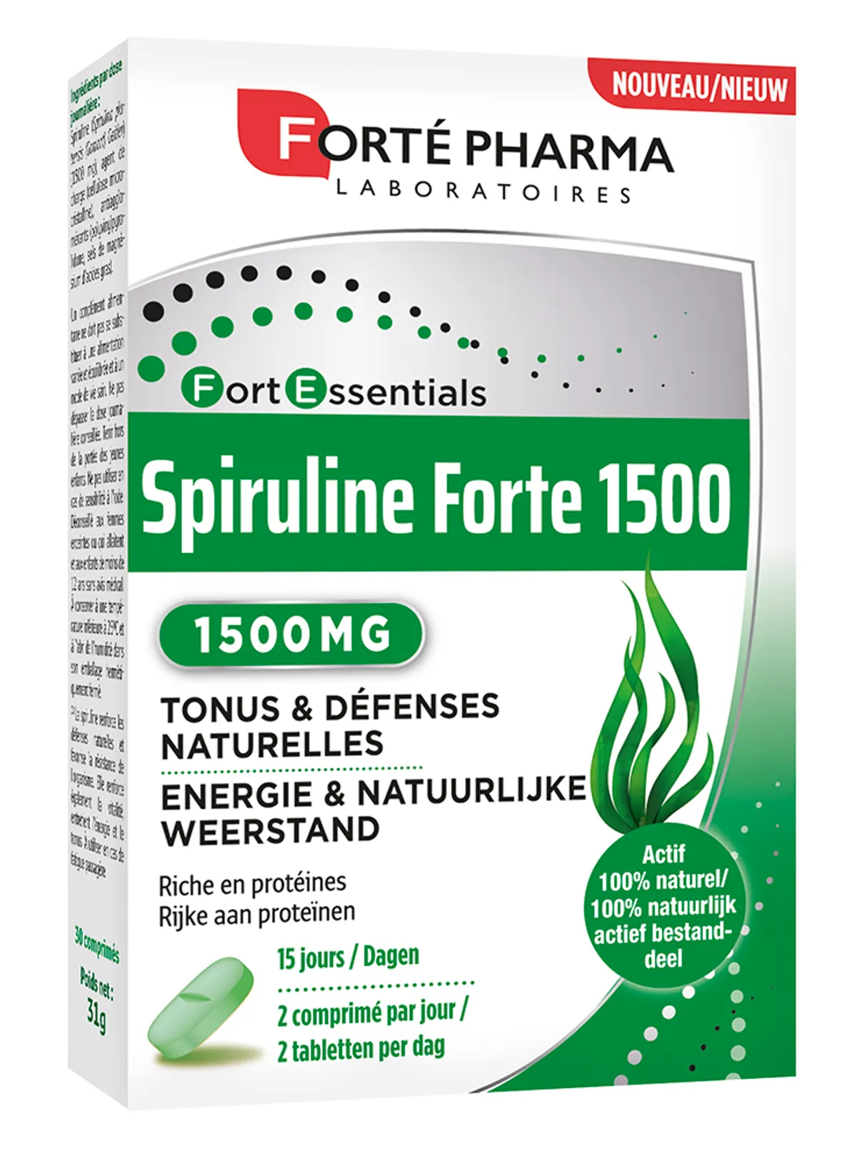 Forté Pharma Spirulina 1500 30 Tabletten