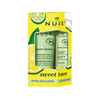 Nuxe Sweet Lemon Duopack Stick Lèvres 4g + Crème Mains 30ml