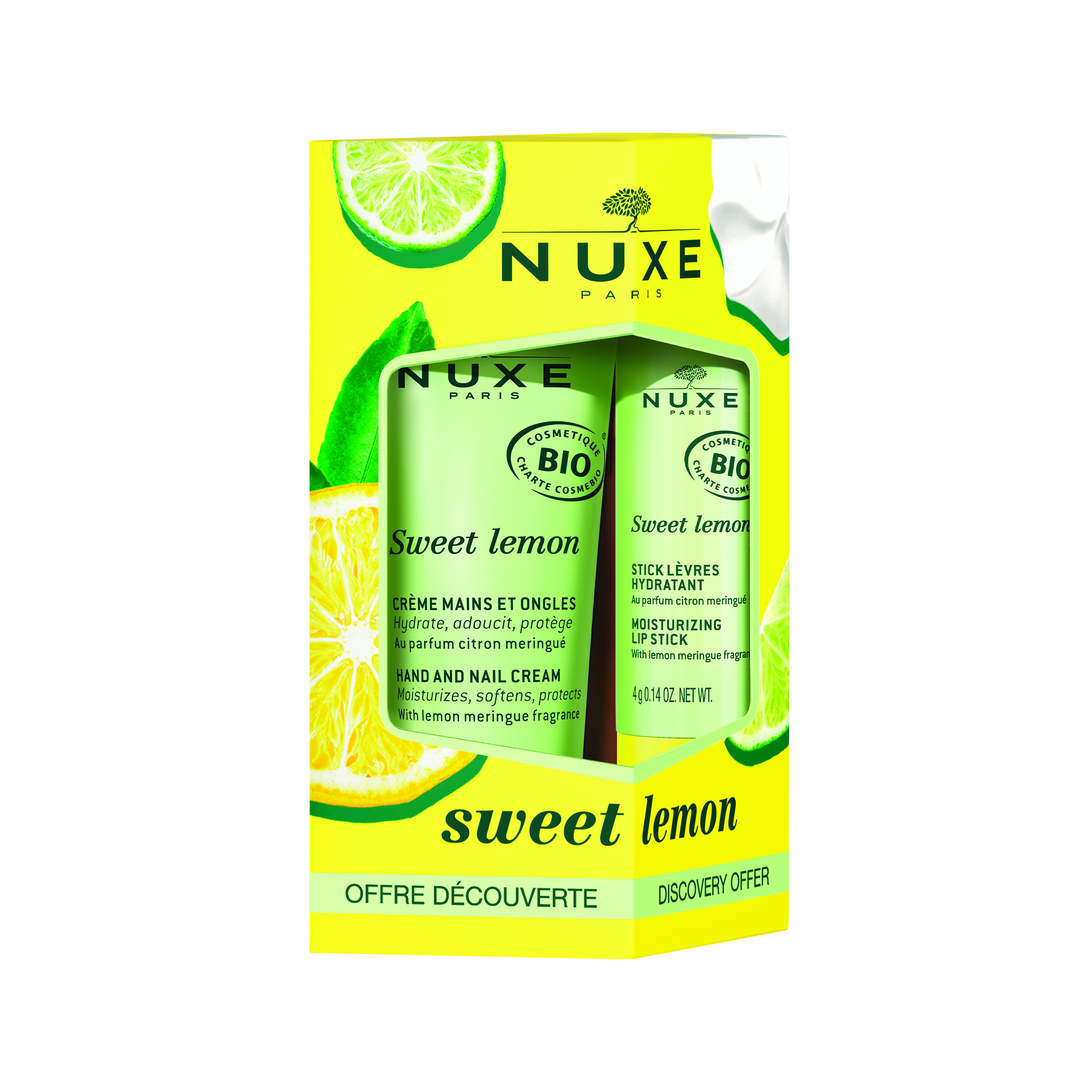 Nuxe Sweet Lemon Duopack Lipstick 4 g + Handcrème 30 ml - Nuxe